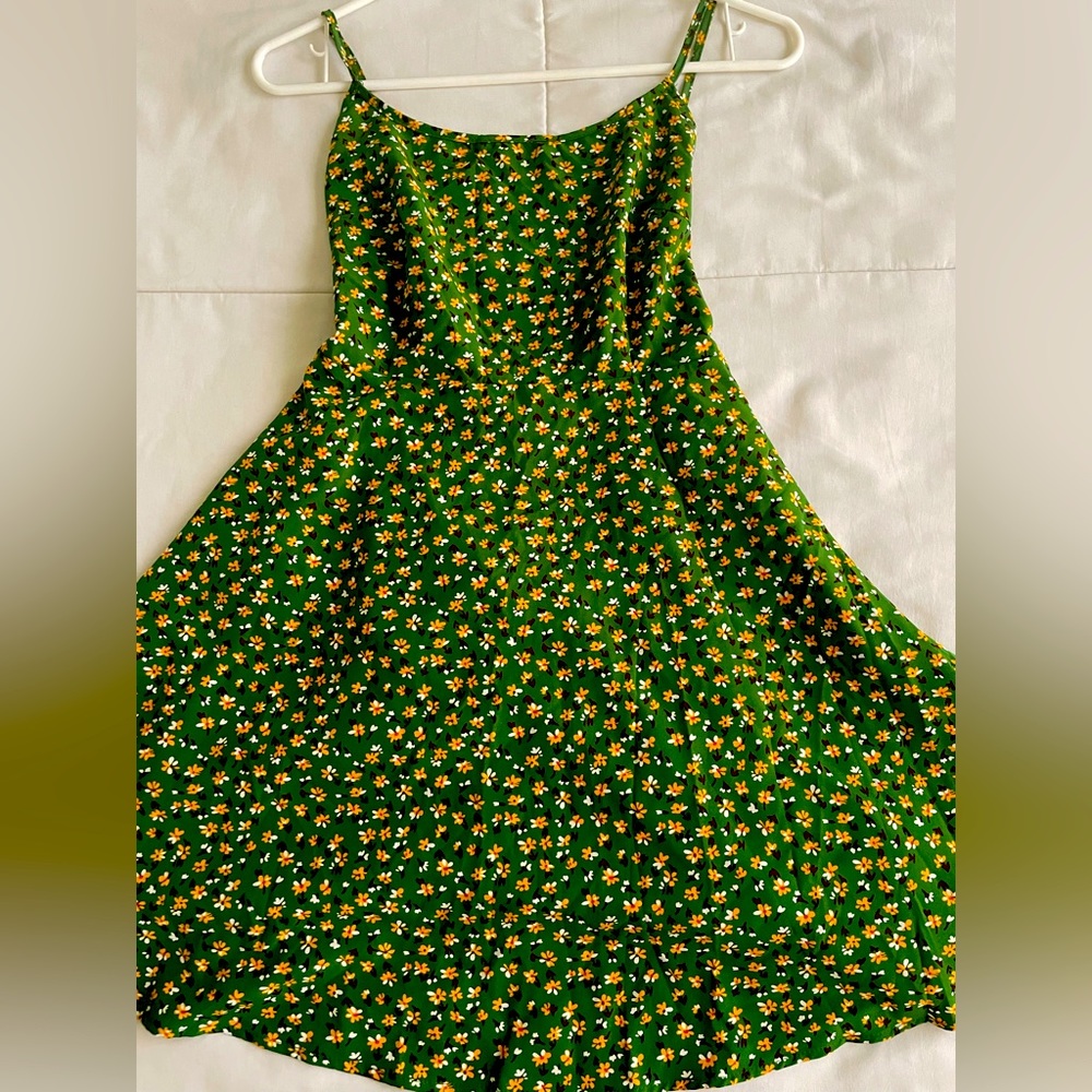 Green Floral Dress